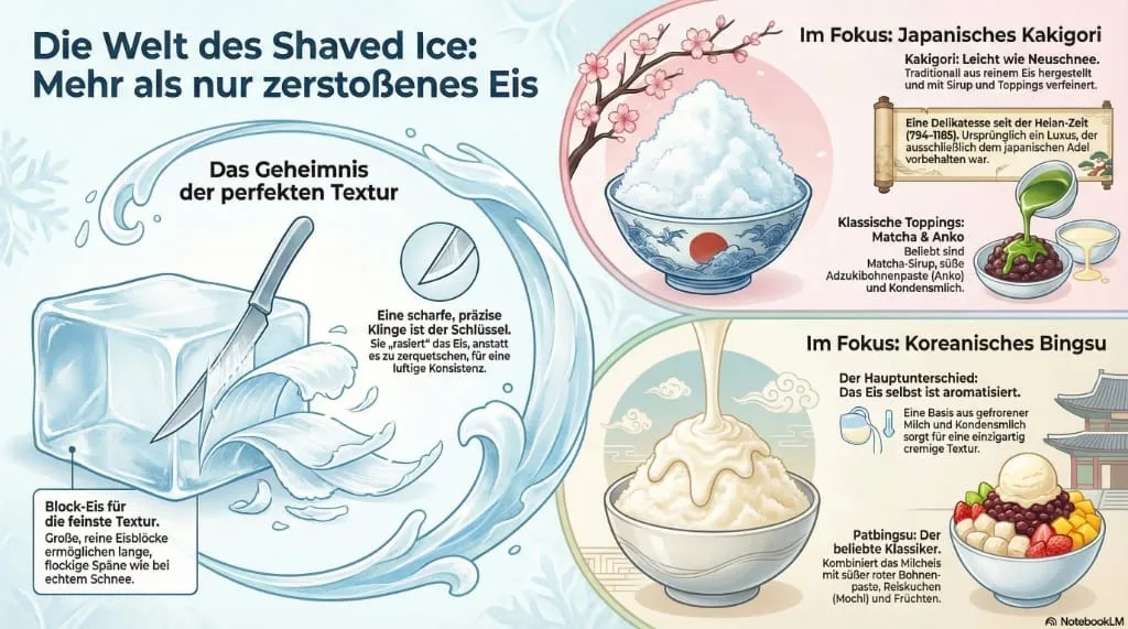Infografik: Die Welt des Shaved Ice – Kakigōri und Bingsu